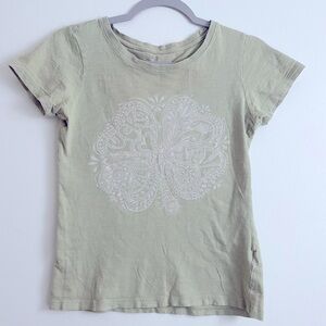 Y2K clover tee | sage